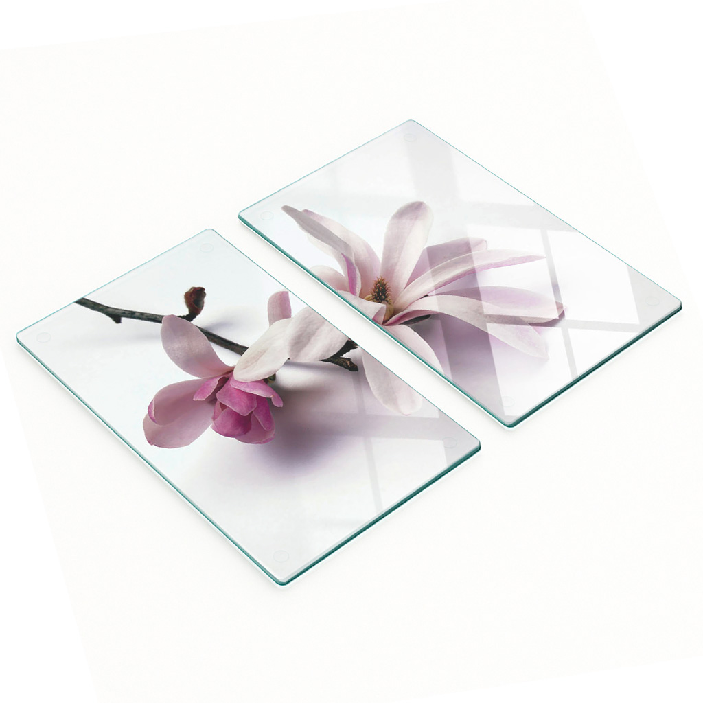 Multifunktionale, Dekorative Küchenplatten Aus Gehärtetem Stahl, Magnolia, 2 X 30 X 52 Cm