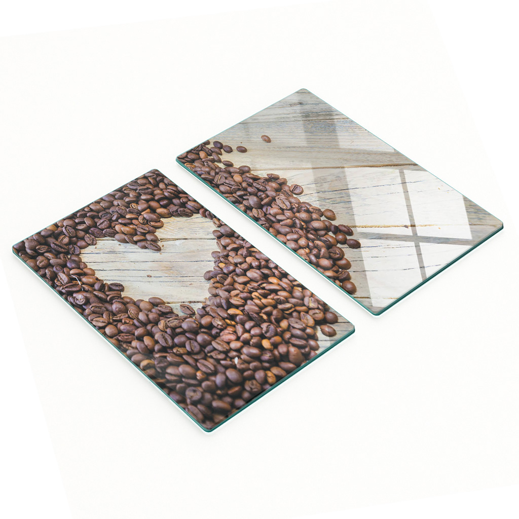 Multifunktionale Dekorative Glas-kaffeebohnenbretter In Herzform, 2 X 30 X 52 Cm