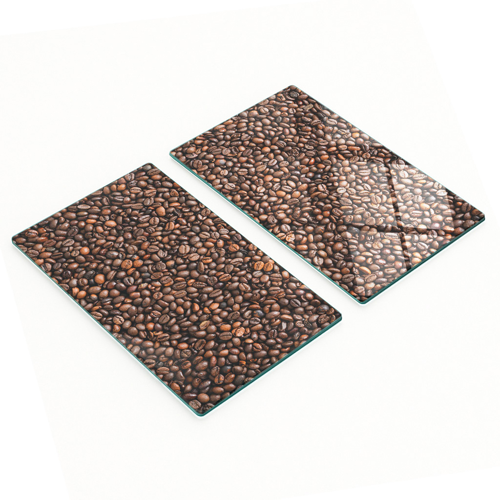Dekorative Glasschneide- Und Servierbretter Für Kaffeebohnen, 2 X 30 X 52 Cm