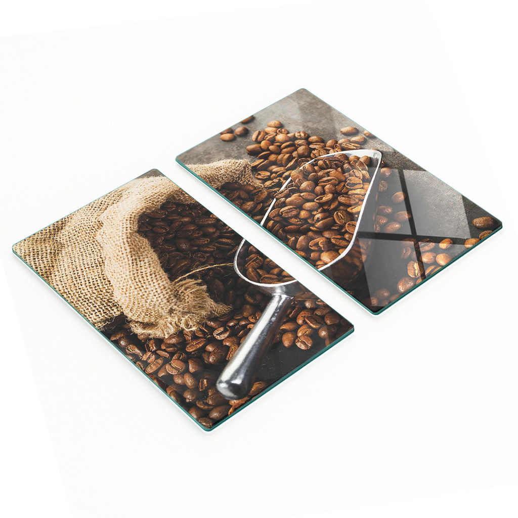 Robuste Und Stilvolle Glasbretter Mit Kaffeebohnenmuster, Tasche 2 X 30 X 52 Cm