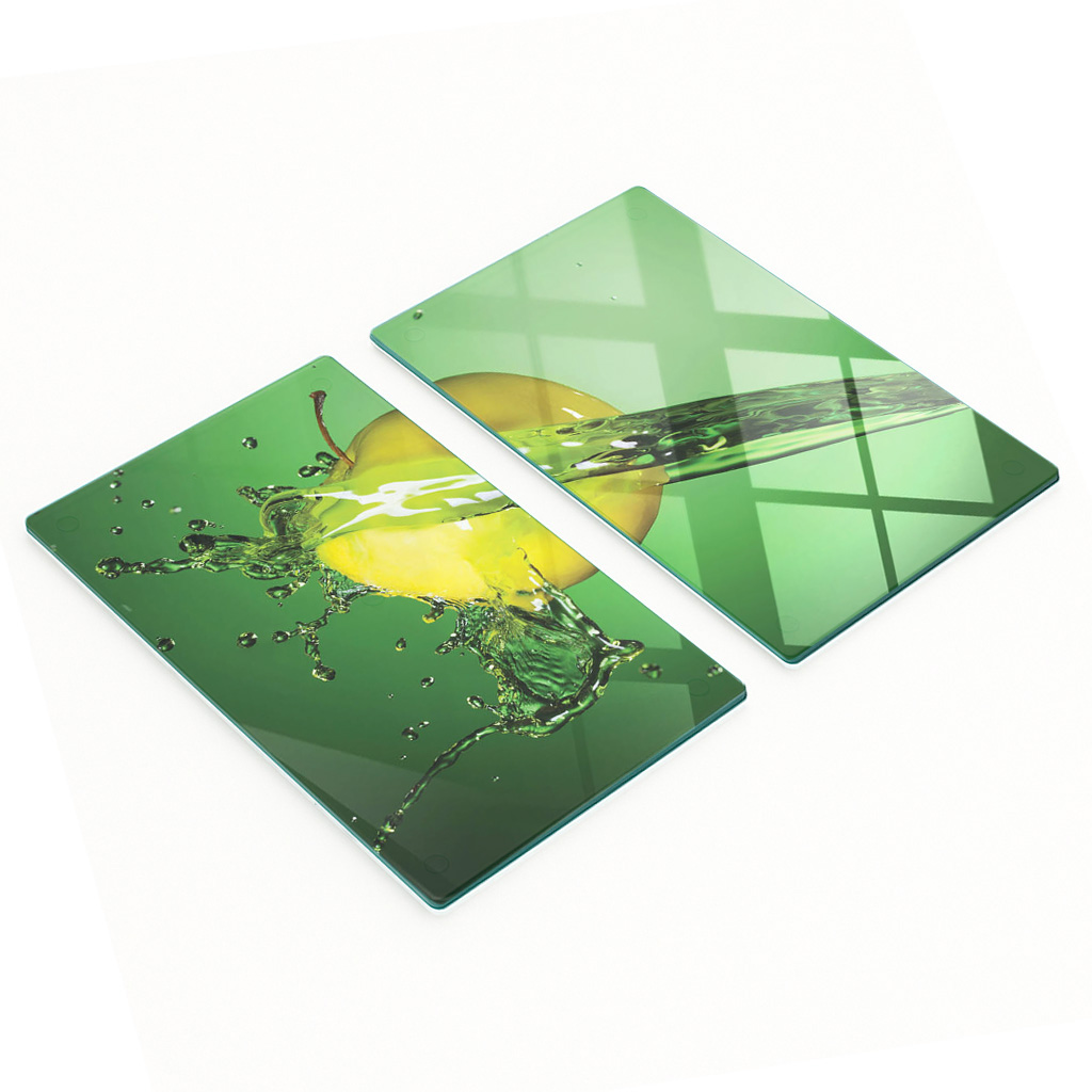 Gehärtete, Multifunktionale Dekorplatten Aus Glas, Apfelwasser, 2 X 30 X 52 Cm