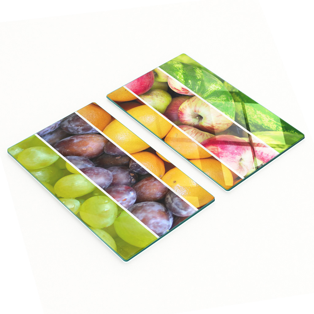 Multifunktionale Küchen-dekorationsplatten Aus Gehärtetem Glas, Obstmotiv, 2 X 30 X 52 Cm