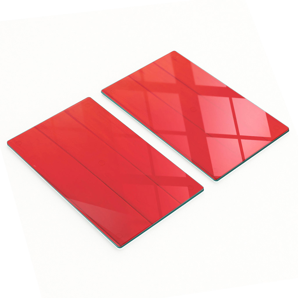 Multifunktionale Küchen-dekorationsplatten Aus Glas Und Holz, 2 X 30 X 52 Cm