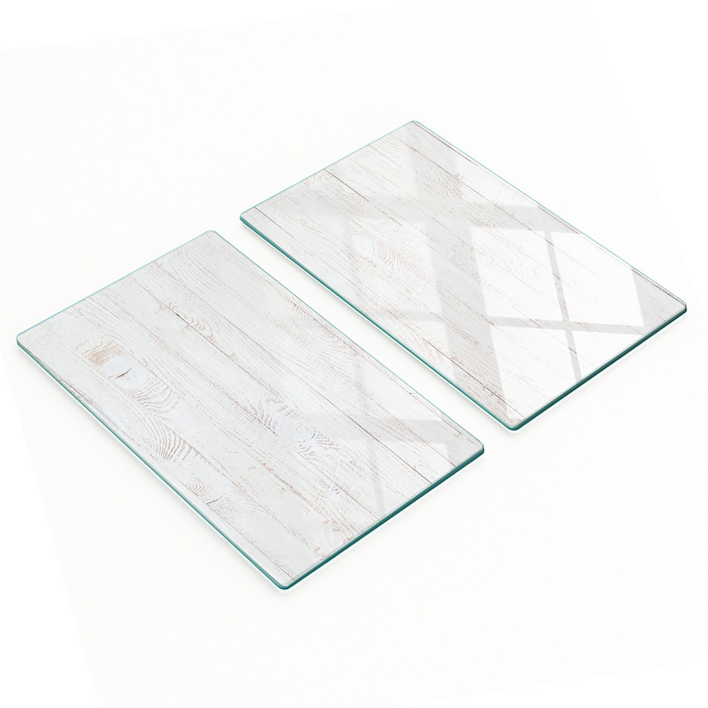 Multifunktionale Dekorative Glasplatten Mit Bedrucktem Holz, 2 X 30 X 52 Cm