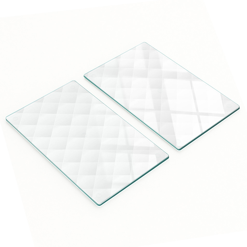 Dekorative, Multifunktionale Glasplatten Aus Gehärtetem Glas, Abstrakt, 2 X 30 X 52 Cm