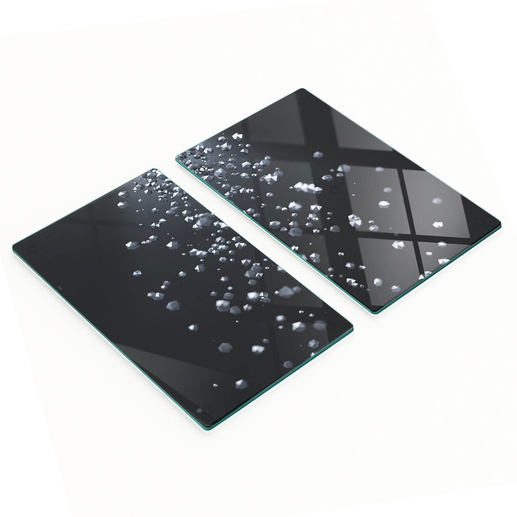Multifunktionale Küchen-dekorationsplatten Aus Gehärtetem Glas, 3d, 2 X 30 X 52 Cm