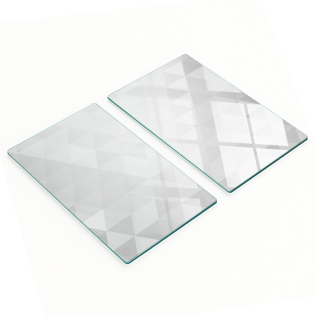 Multifunktionale, Dekorative Küchenglasplatten, Abstraktes Design, 2 X 30 X 52 Cm