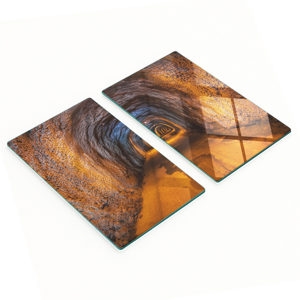 Multifunktionale Dekorative Glasplatten Mit Drucktunnel 2x30x52 Cm