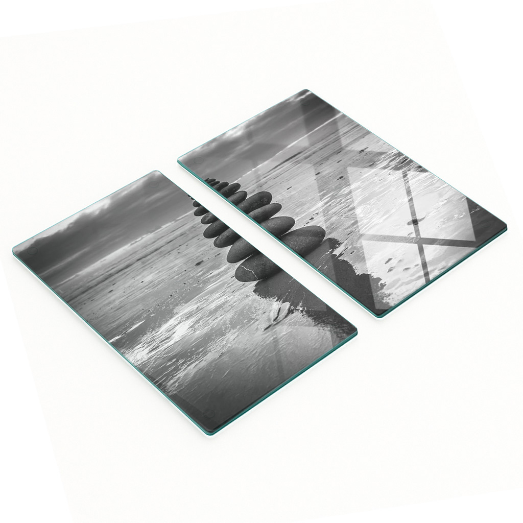 Dekorative Glas-snackbretter, Balanciersteine, 2 X 30 X 52 Cm
