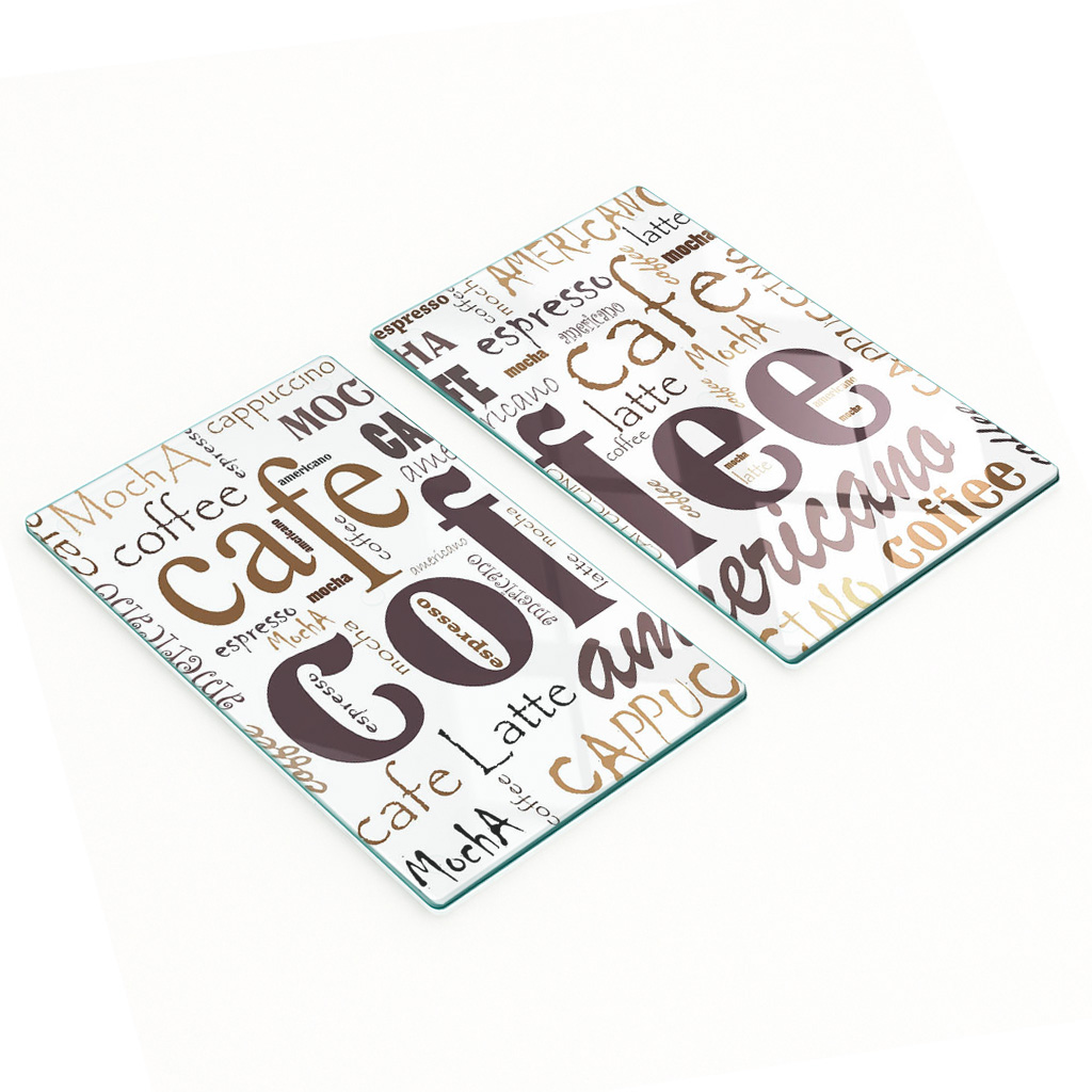 Multifunktionale Küchen-dekorationsplatten Aus Gehärtetem Glas, Kaffeebraun, 2 X 30 X 52 Cm