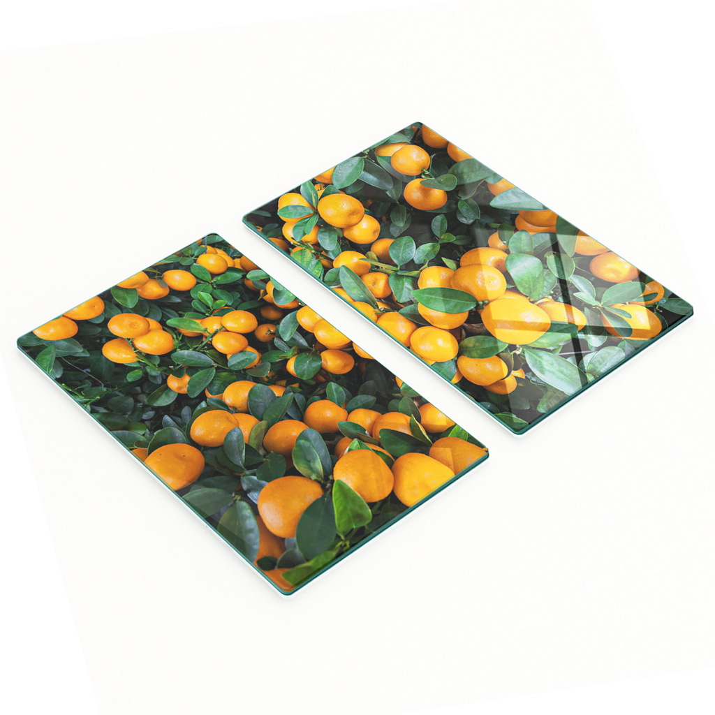 Multifunktionale Dekorative Glasplatten Mit Mandarinenmuster, 2 X 30 X 52 Cm