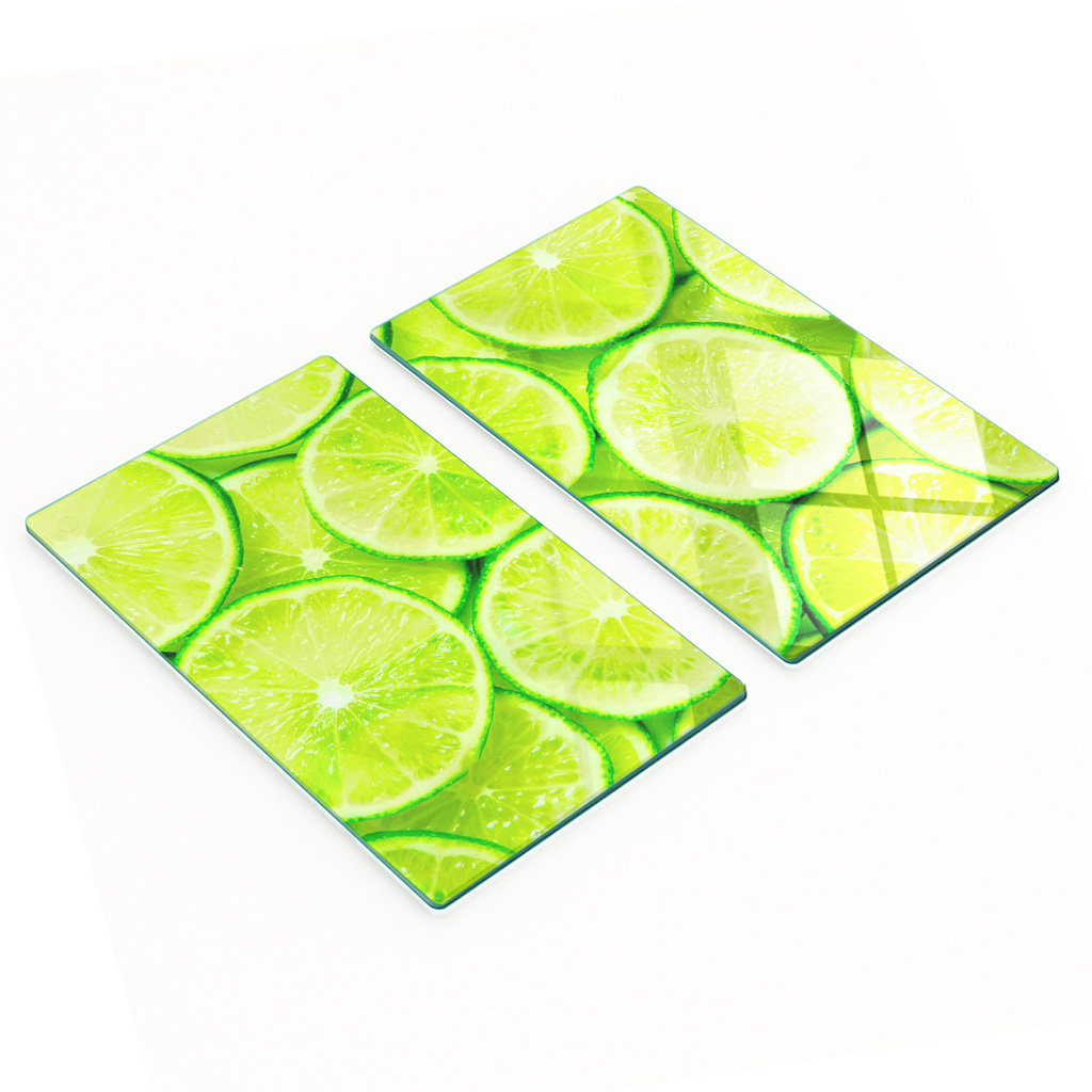 Gehärtete, Multifunktionale Dekorglasplatten, Limette, 2 X 30 X 52 Cm