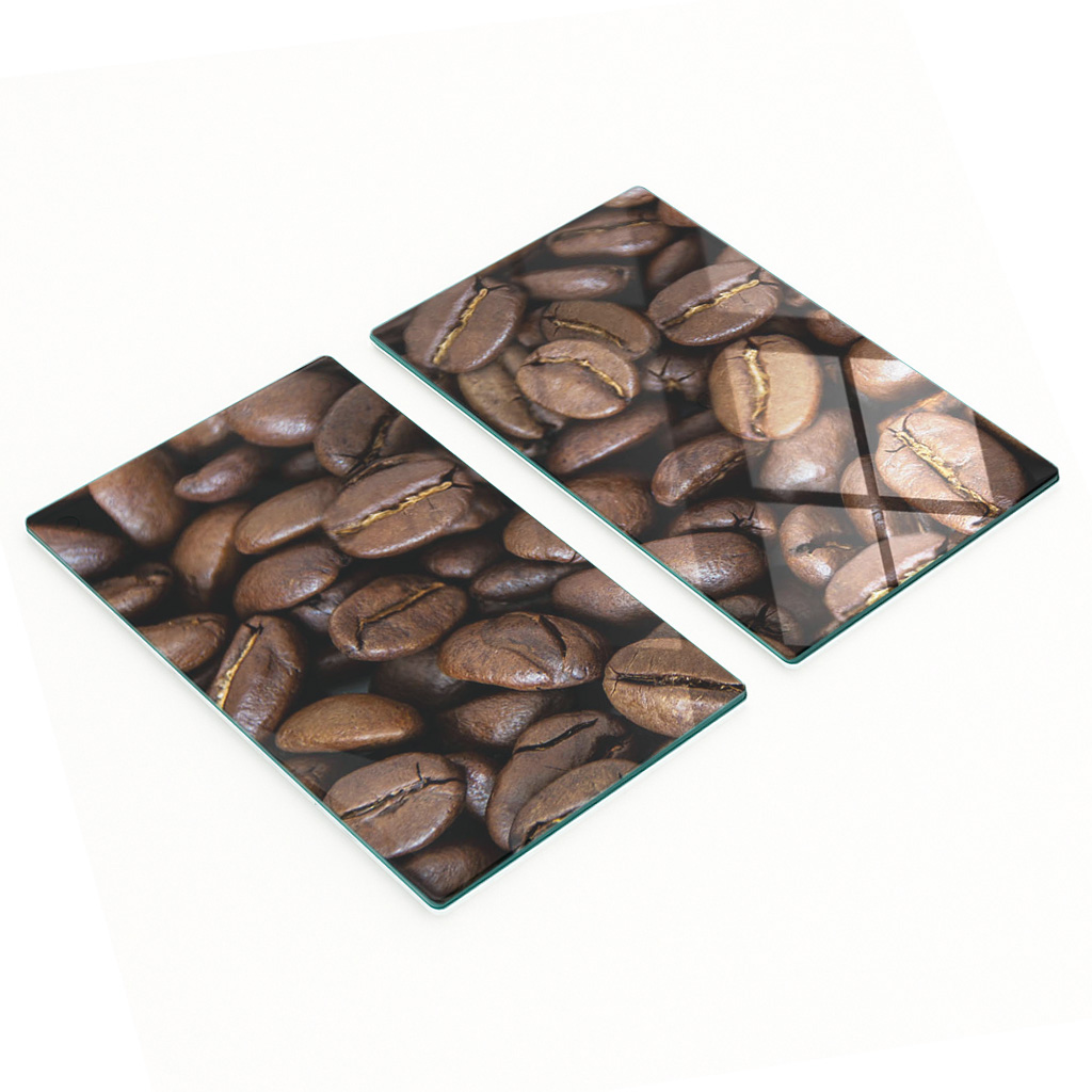 Multifunktionale Dekorative Glas-küchenbretter „kaffeebohnen“ 2 X 30 X 52 Cm