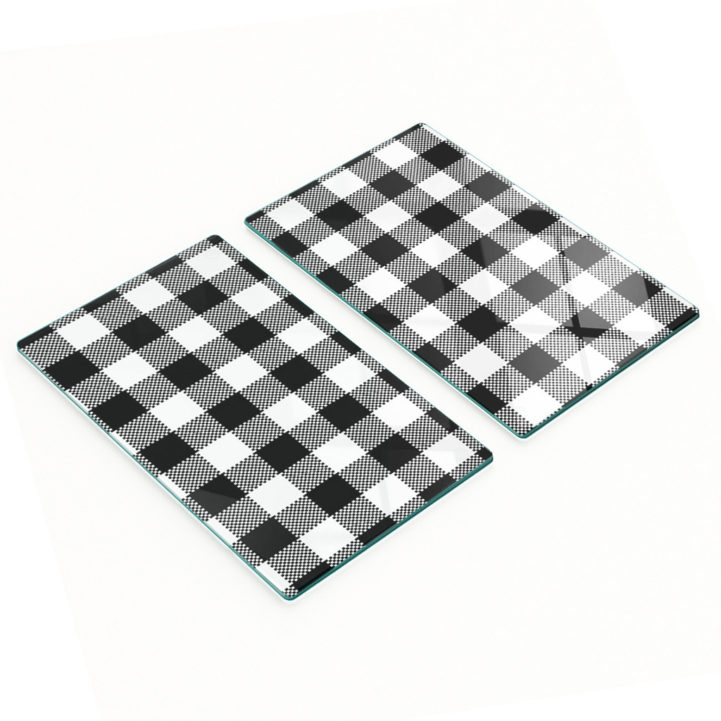 Multifunktionale Dekorative Glasplatten Mit Bedrucktem Netzgewebe, 2 X 30 X 52 Cm