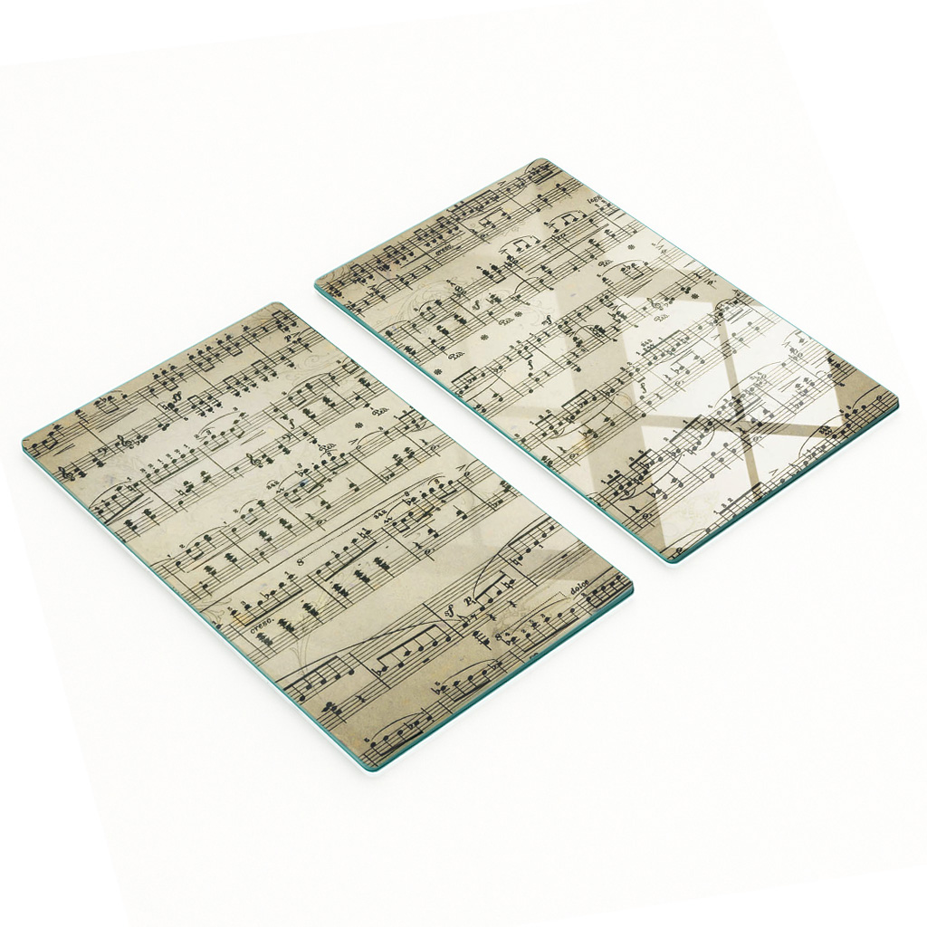 Multifunktionale Küchen-dekorationsplatten Aus Gehärtetem Glas, Maße: 2 X 30 X 52 Cm