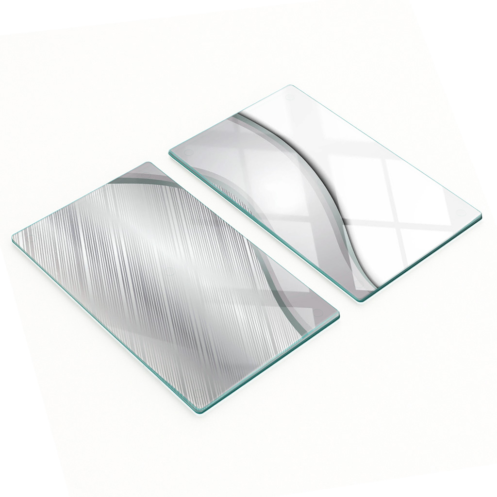 Multifunktionale Dekorative Glasplatten Mit Aufgedruckter Struktur, 2 X 30 X 52 Cm