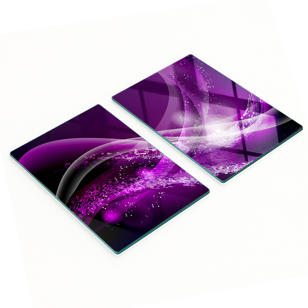 Multifunktionale Dekorative Glasplatten „abstrakte Welle“ 2 X 40 X 52 Cm