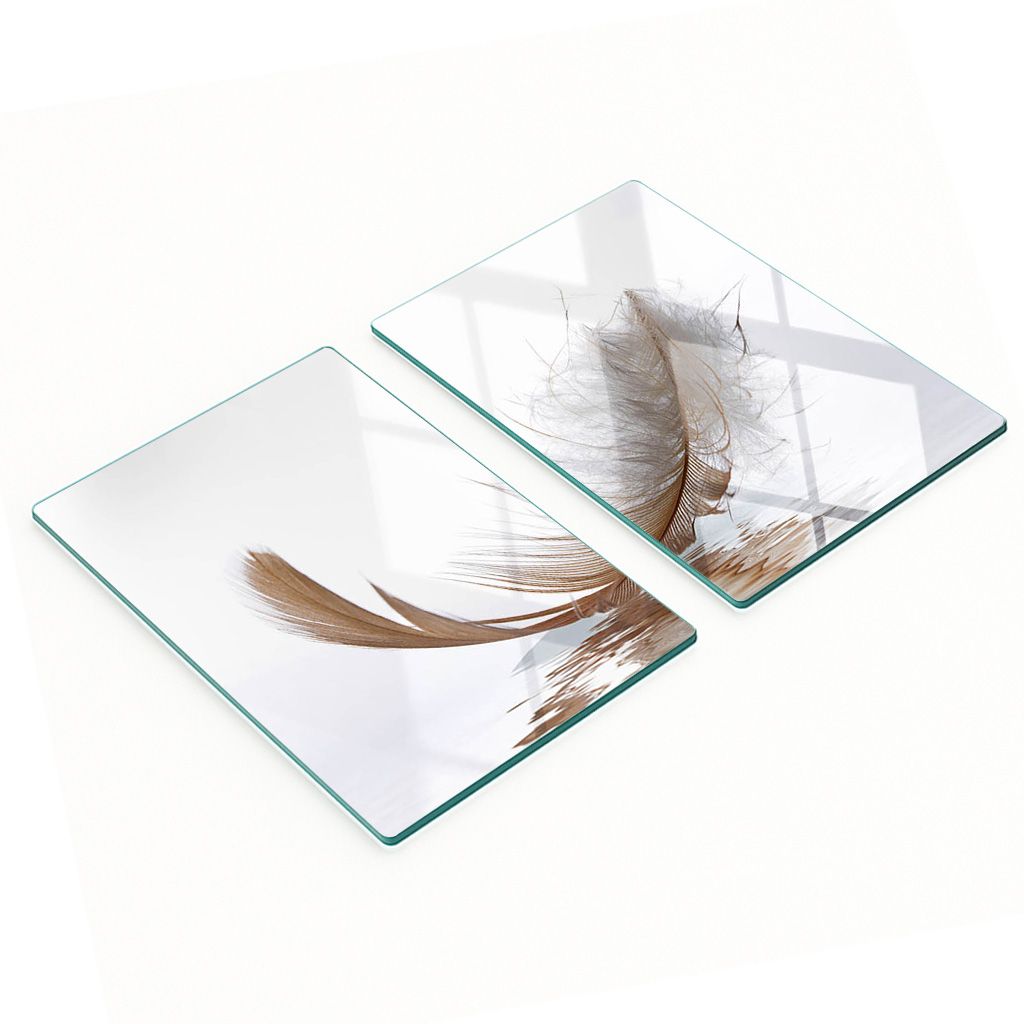 Dekorative Glas-küchenschneidebretter, Spring Water, 2 X 40 X 52 Cm