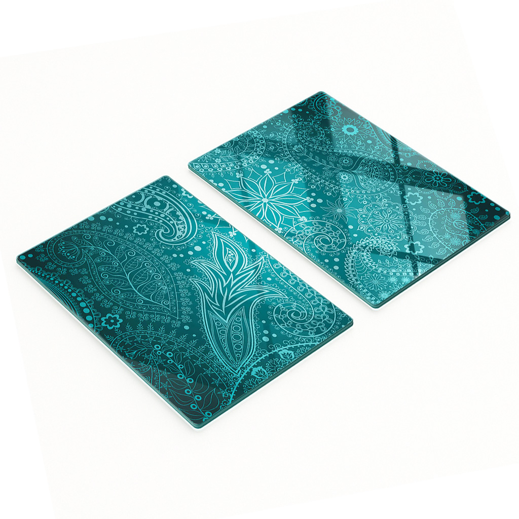 Dekorative, Multifunktionale Glasplatten Aus Gehärtetem Glas, 2 X 40 X 52 Cm