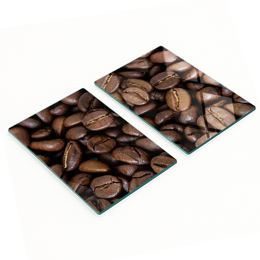 Multifunktionale Dekorative Glas-küchenbretter „kaffeebohnen“ 2 X 40 X 52 Cm
