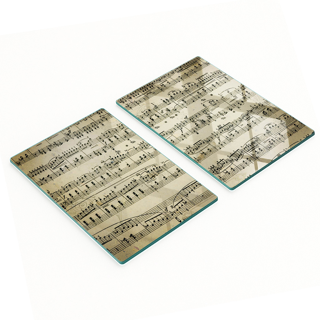 Multifunktionale Küchen-dekorationsplatten Aus Gehärtetem Glas, 2 X 40 X 52 Cm