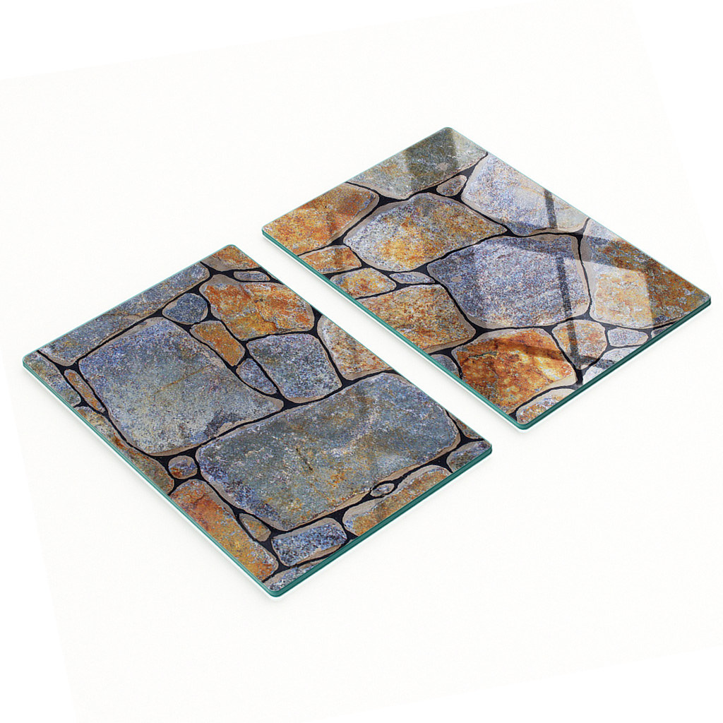 Dekorative Servierplatten Aus Glas, 2 X 40 X 52 Cm