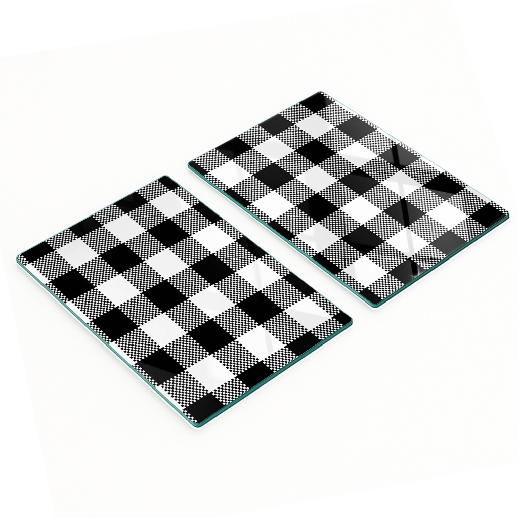 Multifunktionale Dekorative Glasplatten Mit Rastermuster 2x40x52 Cm