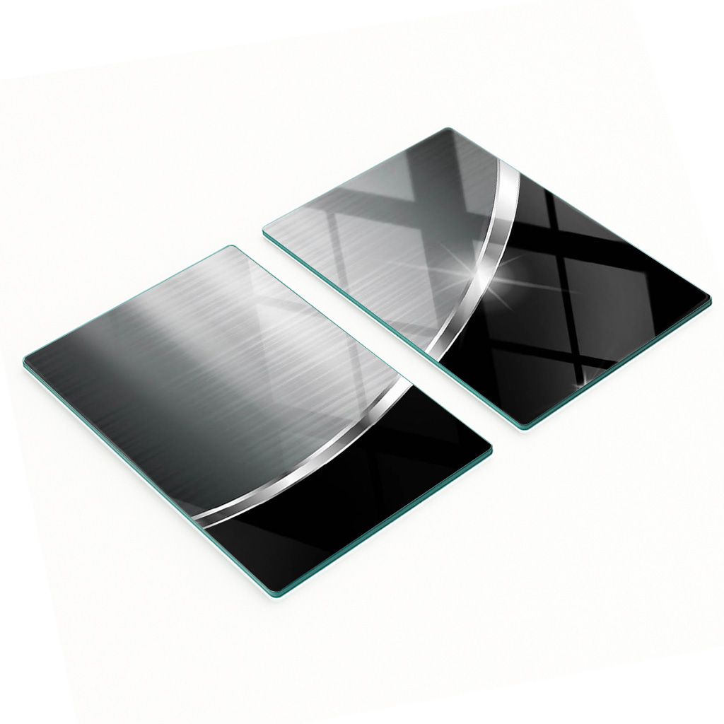 Multifunktionale Dekorative Glasplatten Mit Aufgedruckter Struktur, 2 X 40 X 52 Cm