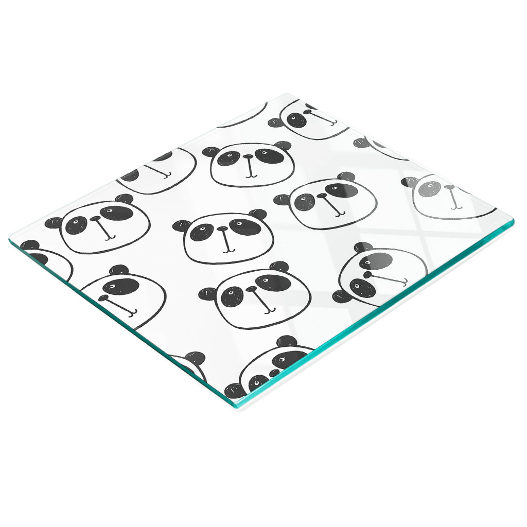 Panda Multifunktionale Küchen-dekorationsplatte Aus Gehärtetem Glas, 60 X 52 Cm