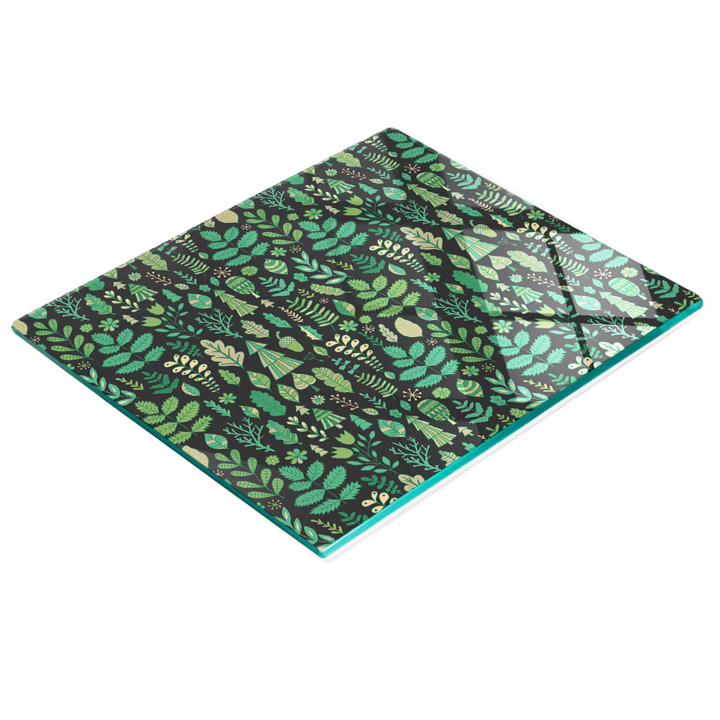 Multifunktionale Küchen-dekorationsplatte, Motiv: Gehärteter Wald, 60 X 52 Cm