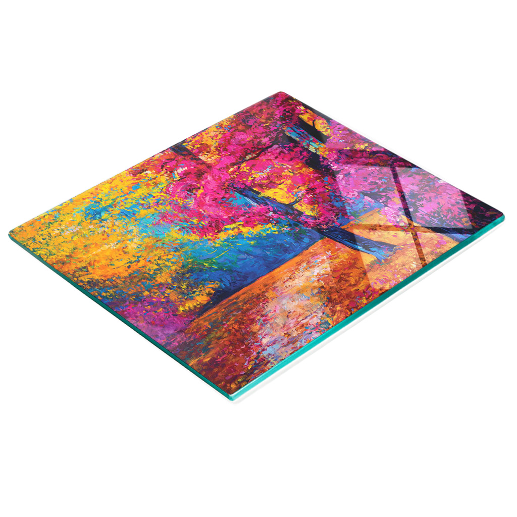 Multifunktionale Küchen-dekorationsglasplatte Impressionismus 60x52 Cm