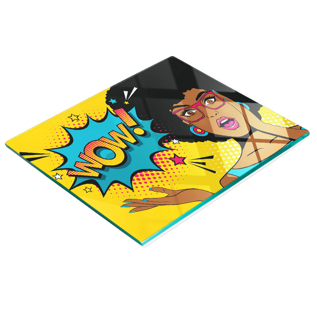 Multifunktionale Küchen-dekorationsplatte Aus Gehärtetem Glas – Wow 60 X 52 Cm