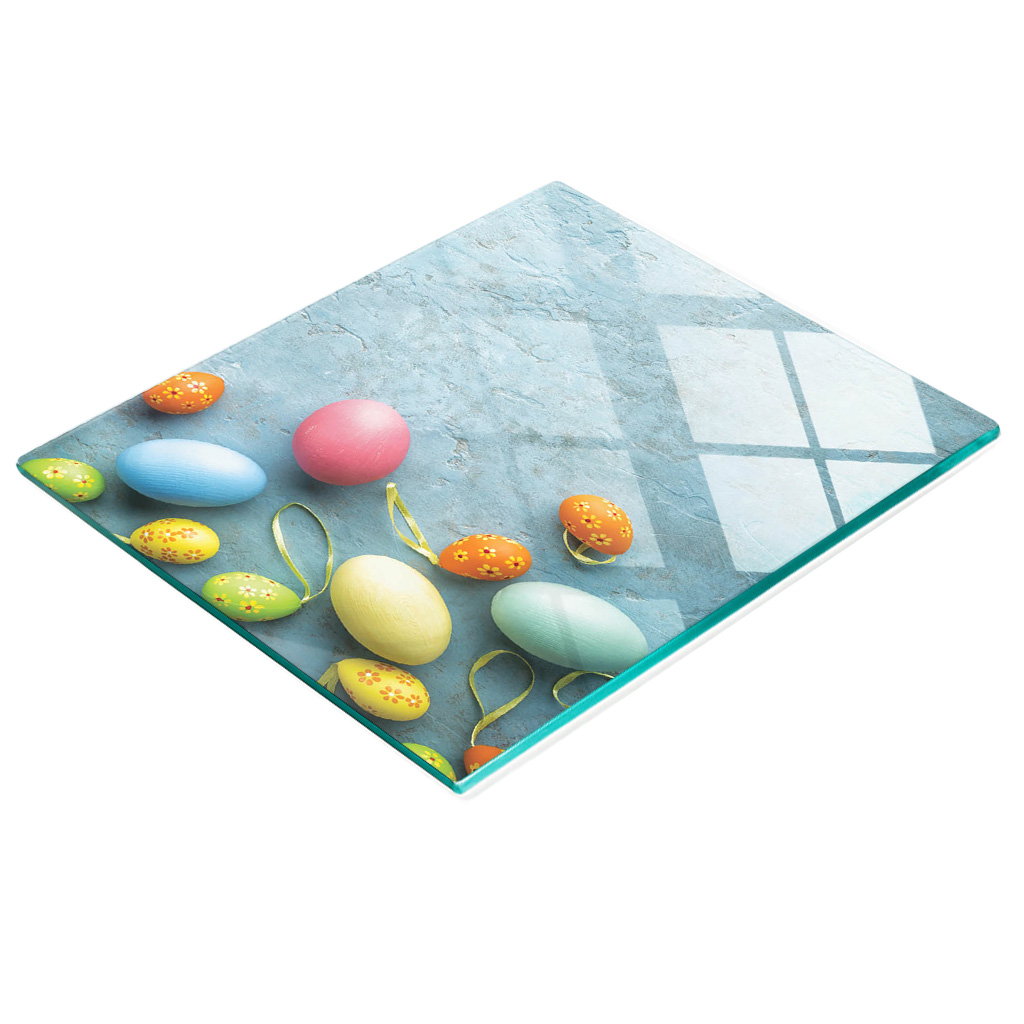 Multifunktionale Küchen-dekorationsplatte Aus Gehärtetem Glas, Ostereier, 60 X 52 Cm