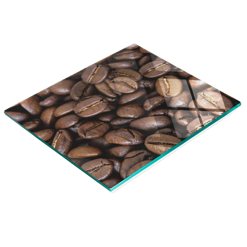Multifunktionale Küchen-dekorationsplatte Aus Gehärtetem Glas, Kaffeebohnenmotiv, 60 X 52 Cm