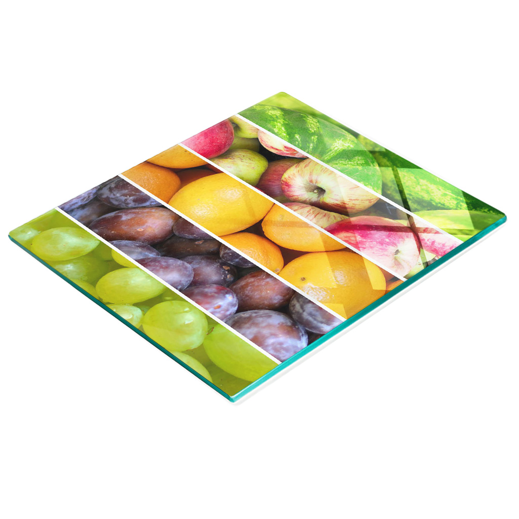 Multifunktionale Küchen-dekorationsplatte Aus Gehärtetem Glas, Obstmotiv, 60 X 52 Cm