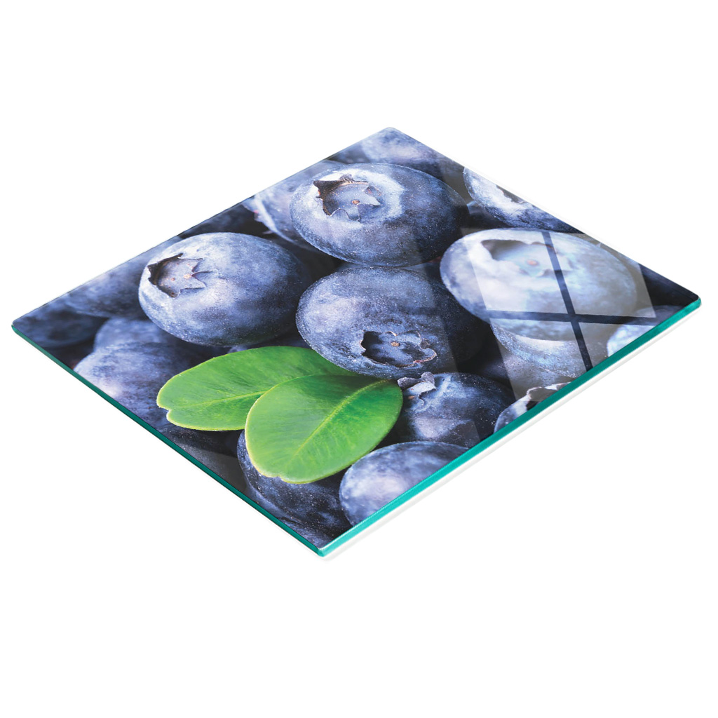 Multifunktionale Küchen-dekorationsplatte Aus Gehärtetem Glas, Beerenmotiv, 60 X 52 Cm