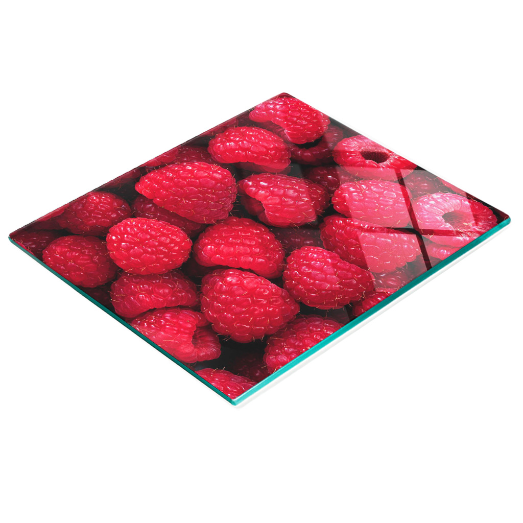 Multifunktionale Küchen-dekorationsplatte Aus Gehärtetem Glas, Himbeerfarben, 60 X 52 Cm