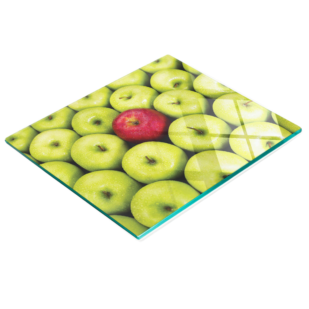 Multifunktionale Küchen-dekorationsplatte Aus Gehärtetem Glas, Apfelmotiv, 60 X 52 Cm