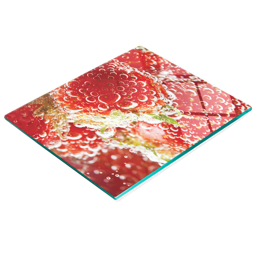 Stilvolle Und Robuste Glasplatte Mit Erdbeerblasenmuster, 60 X 52 Cm