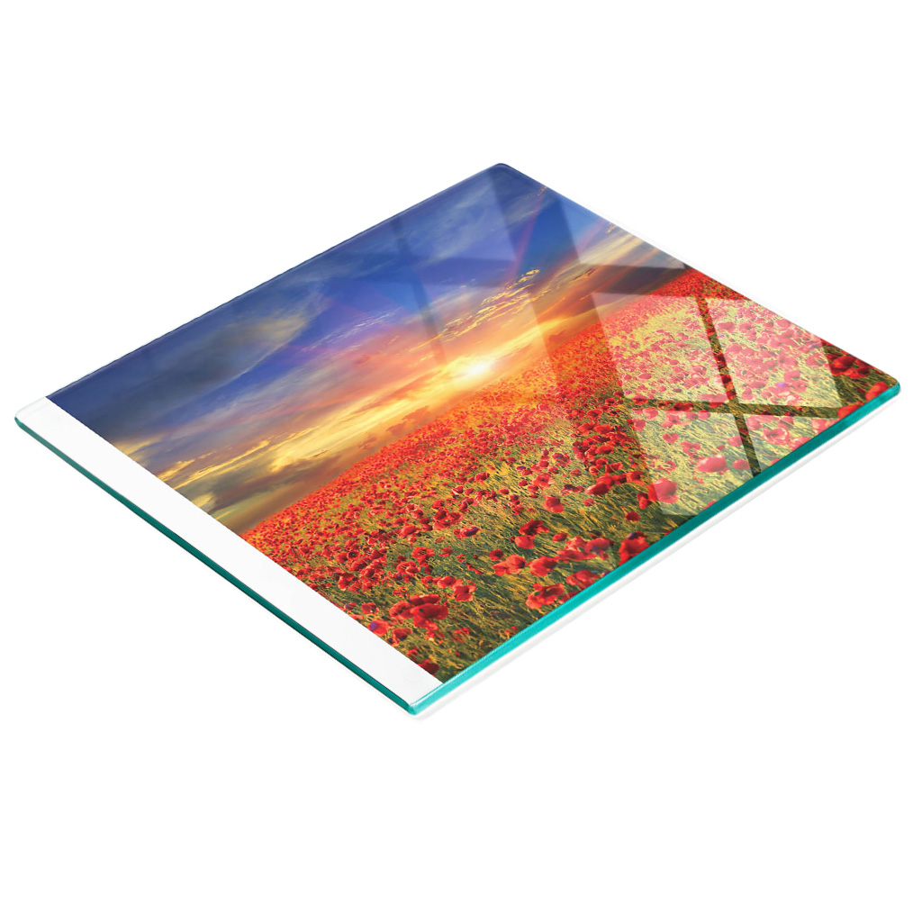 Multifunktionale Küchen-dekorationsplatte Aus Gehärtetem Glas, Maki-feld, 60 X 52 Cm