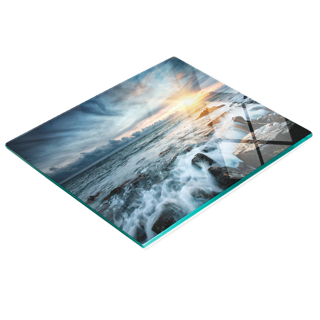 Multifunktionale Küchen-dekorationsplatte, Gehärtetes Sea Storm, 60 X 52 Cm