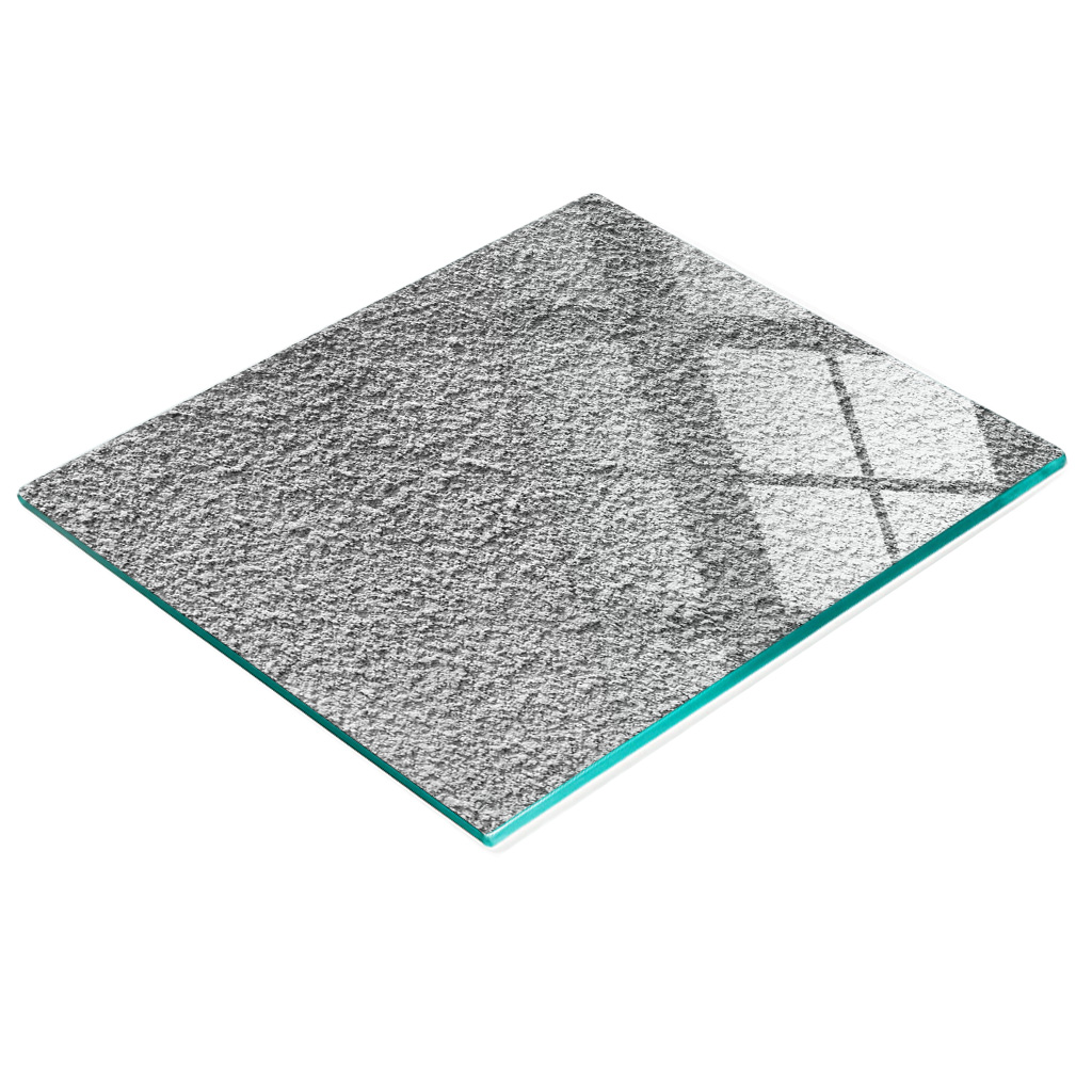 Robuste Und Stilvolle Küchenarbeitsplatte Aus Glas Mit Wandstrukturmuster, 60 X 52 Cm