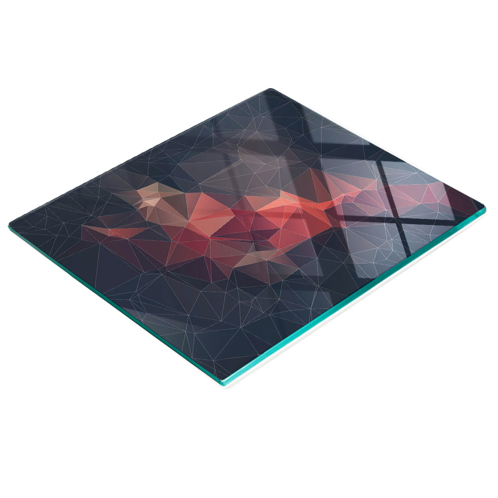 Multifunktionale Dekorative Glasplatte Für Die Küche, Abstraktes Design, 60 X 52 Cm