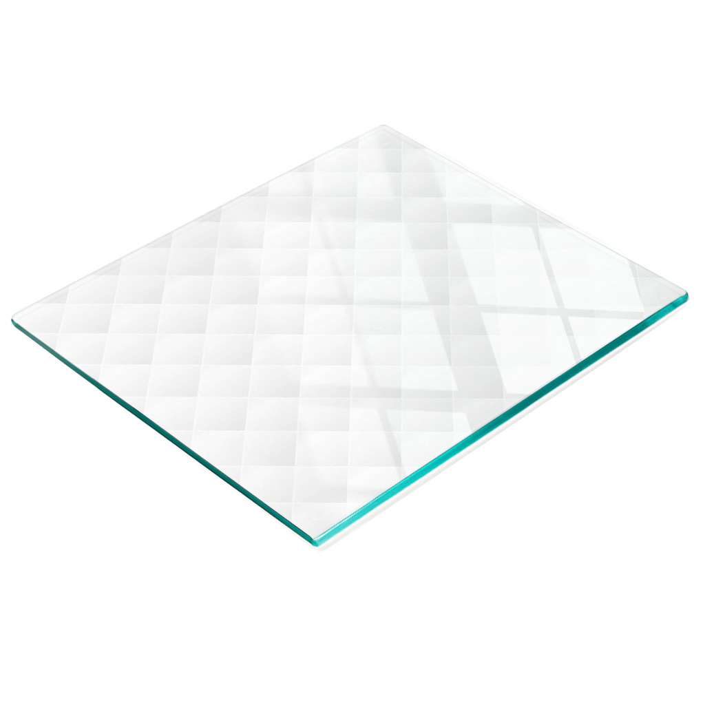 Dekorative Glasplatte Zum Servieren Von Snacks, Abstraktes Design, 60 X 52 Cm