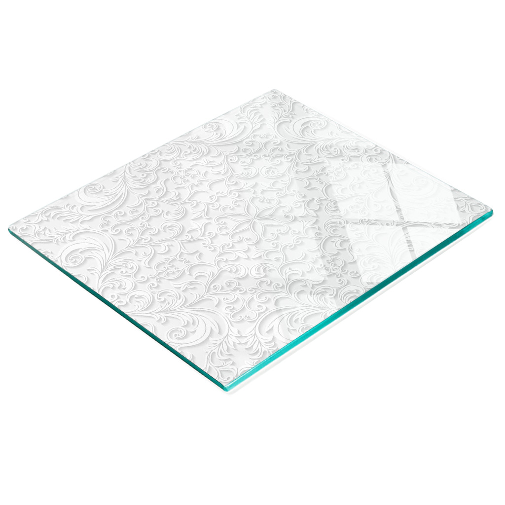 Multifunktionale Küchen-dekorationsplatte Aus Gehärtetem Glas, Ornamente, 60 X 52 Cm