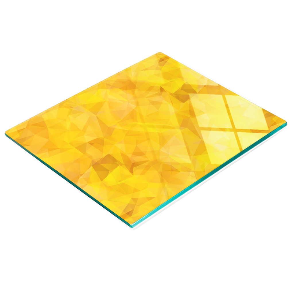 Dekorative Glas-snackplatte Mit Abstraktem Dreiecksmuster, 60 X 52 Cm