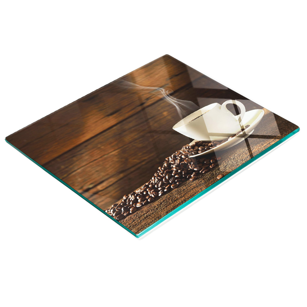 Multifunktionales Küchen-dekorationsglasbrett Für Kaffeetassen, 60 X 52 Cm