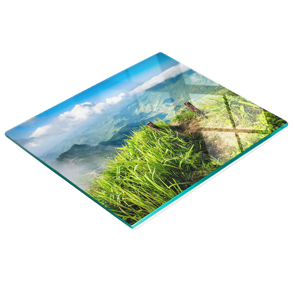 Dekorative, Multifunktionale Wegplatte Aus Gehärtetem Glas, 60 X 52 Cm