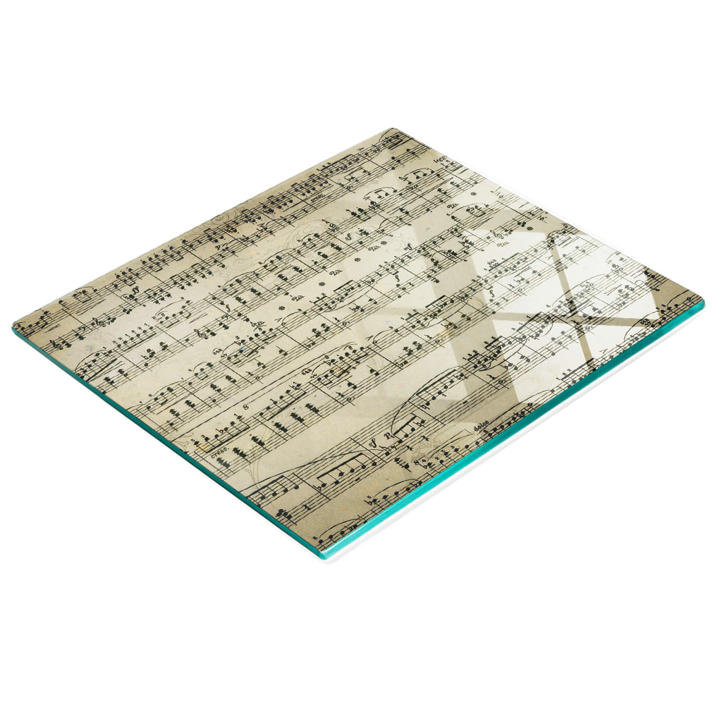 Robuste Und Stilvolle Küchenarbeitsplatte Aus Gehärtetem Glas Mit Muster, 60 X 52 Cm
