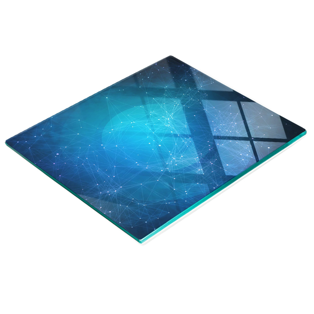 Fikcja Multifunktionale Küchen-dekorationsplatte Aus Gehärtetem Glas, 60 X 52 Cm